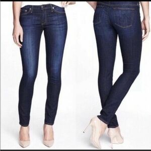 Sz25 AG Adriano Goldschmied The Stilt Cigarette Leg Dark Wash EUC